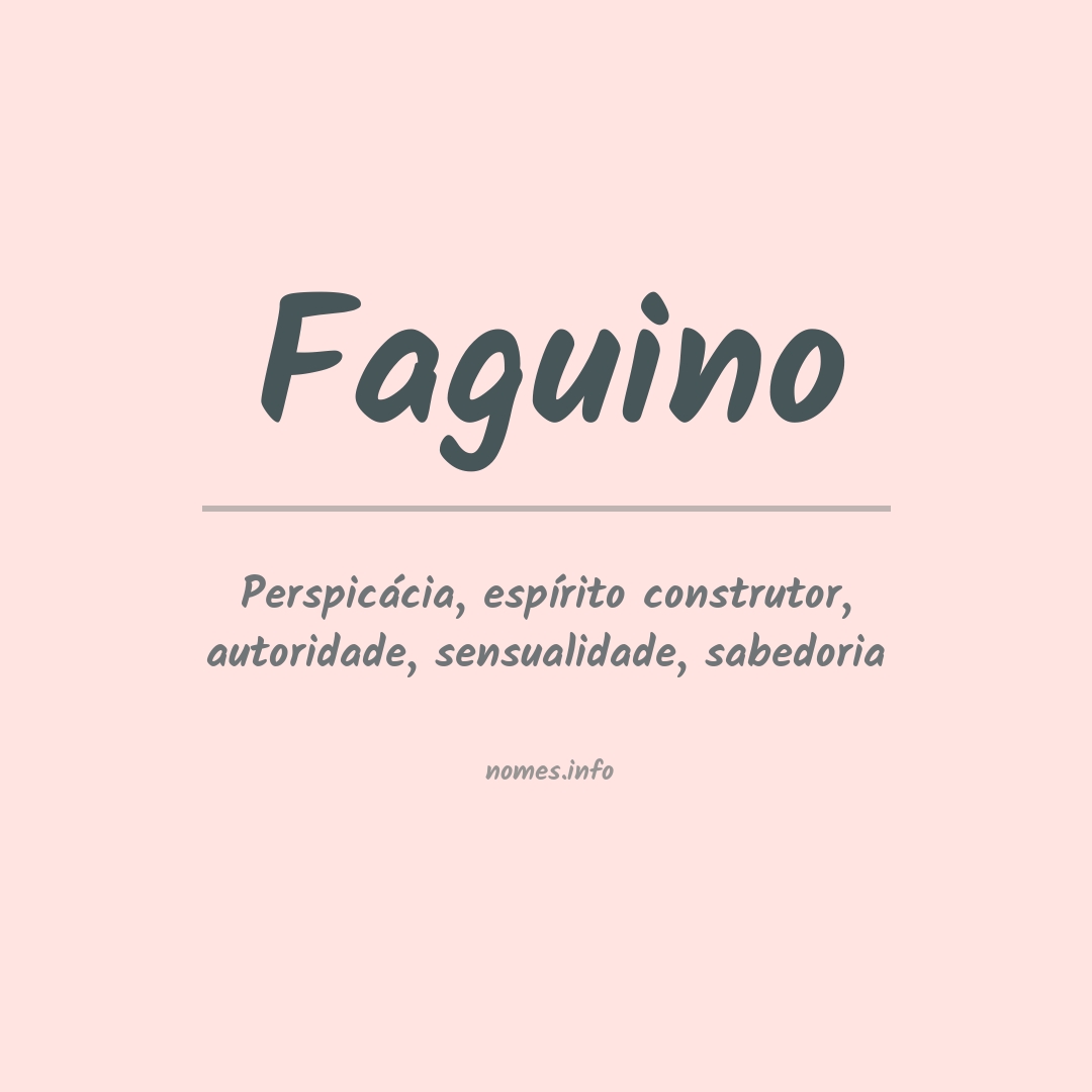 Significado do nome Faguino
