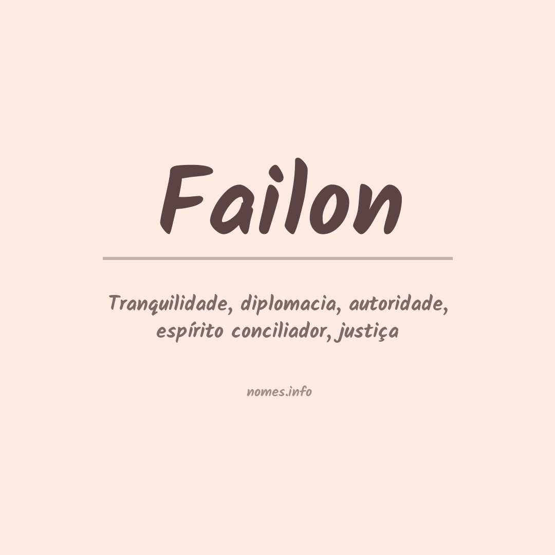 Significado do nome Failon