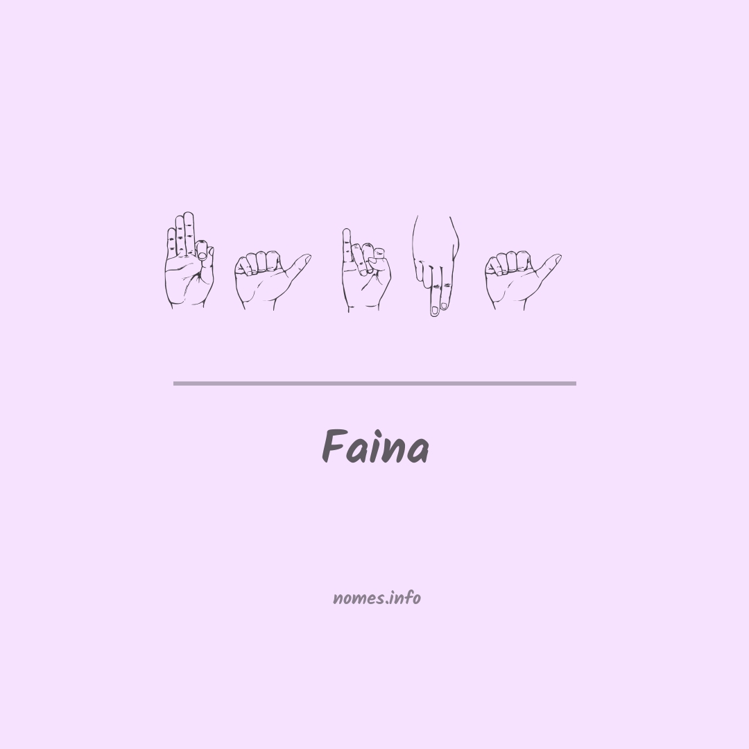 Faina em Libras