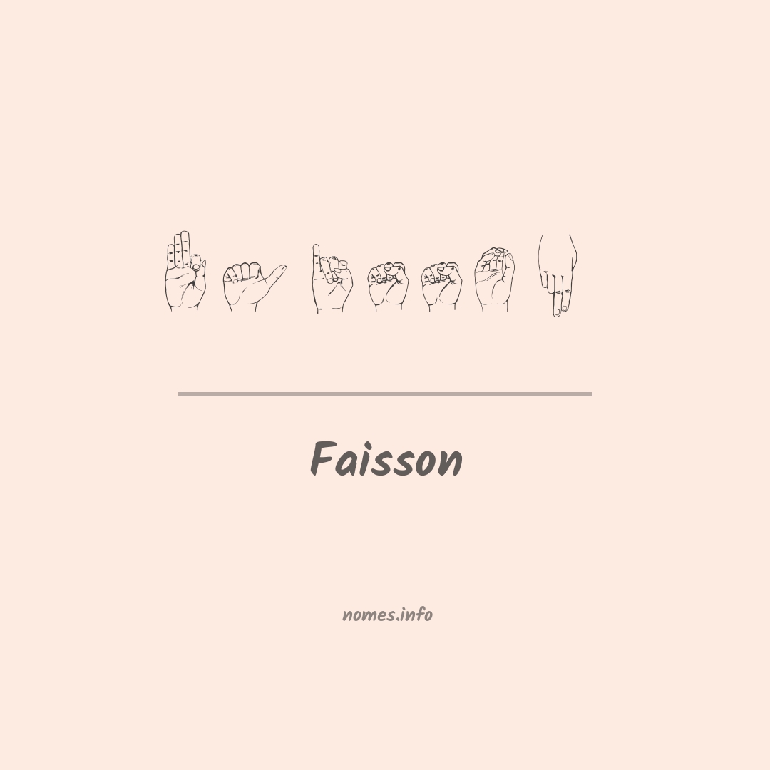Faisson em Libras