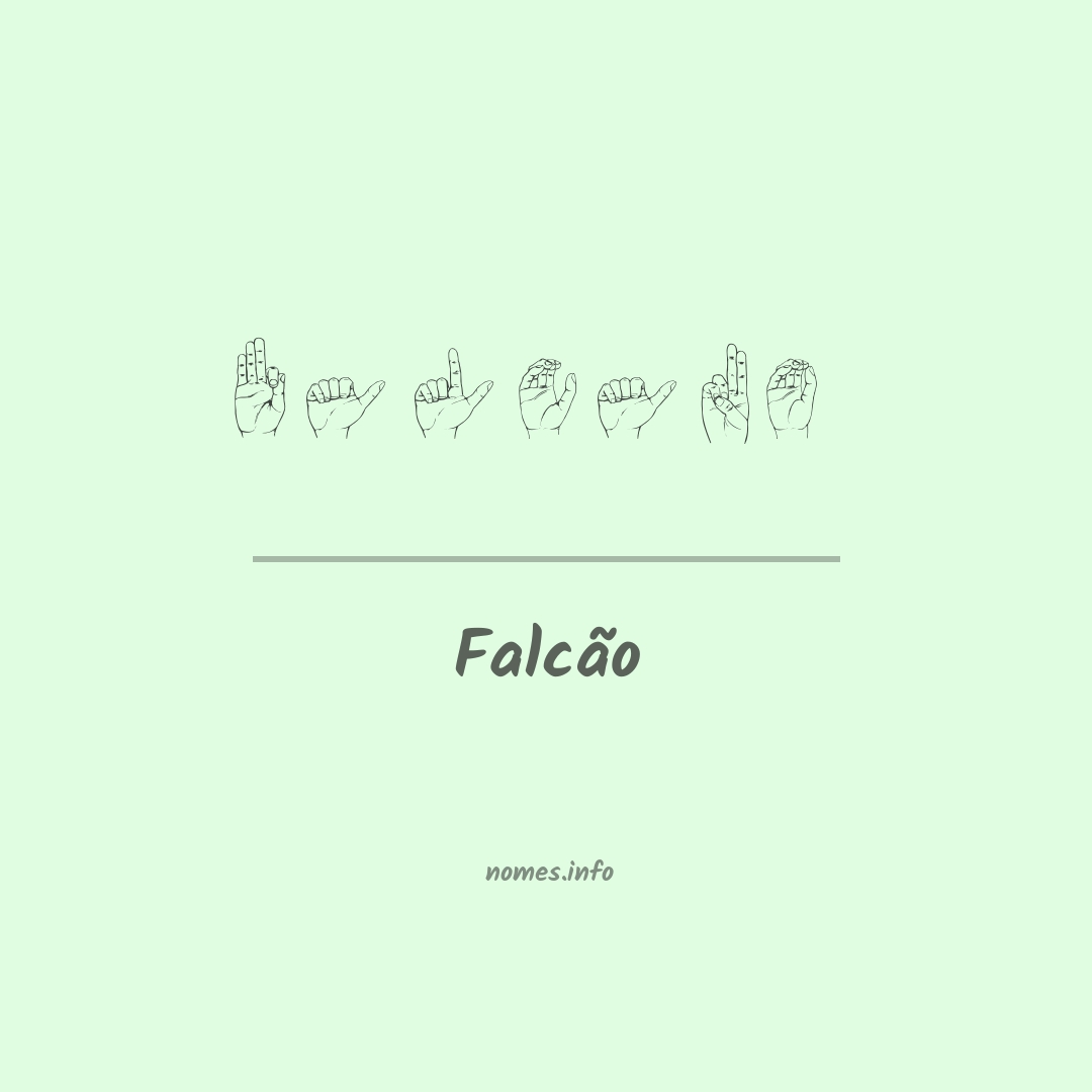 Falcão em Libras