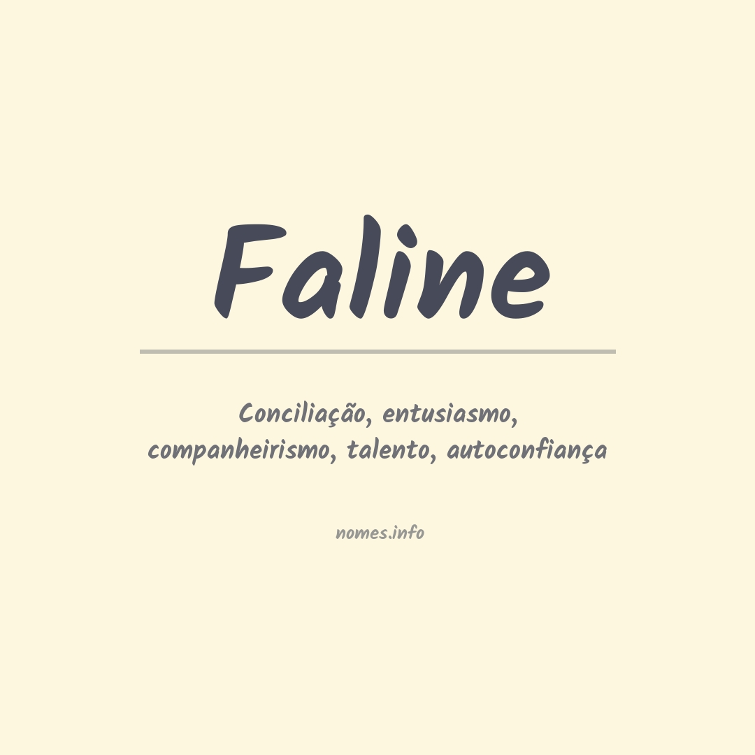 Significado do nome Faline