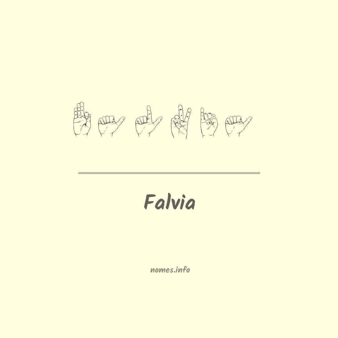Falvia em Libras