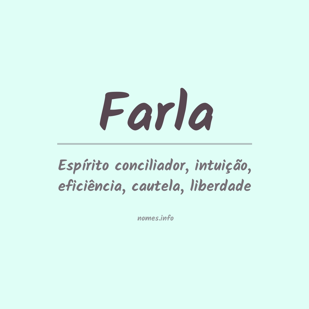 Significado do nome Farla