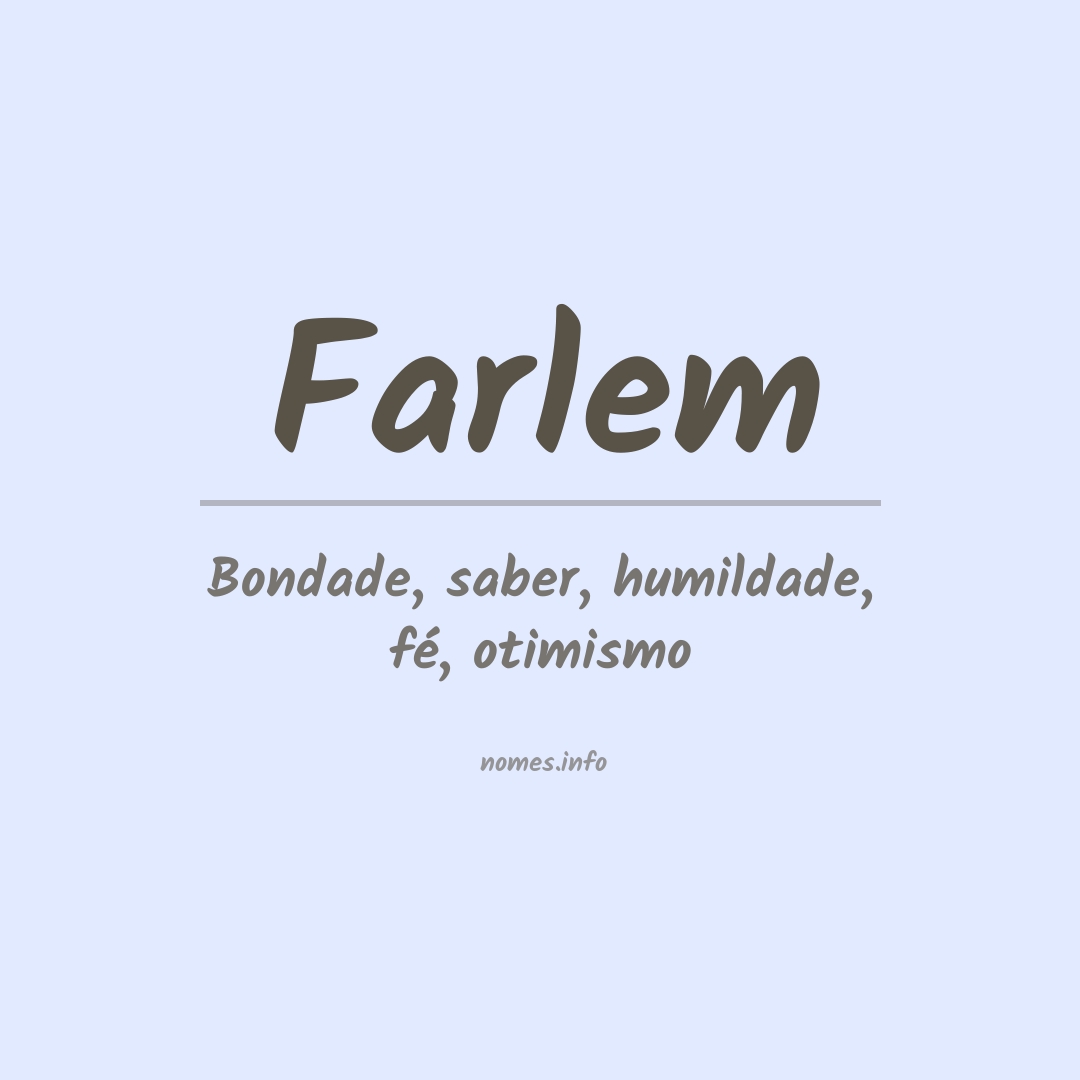 Significado do nome Farlem