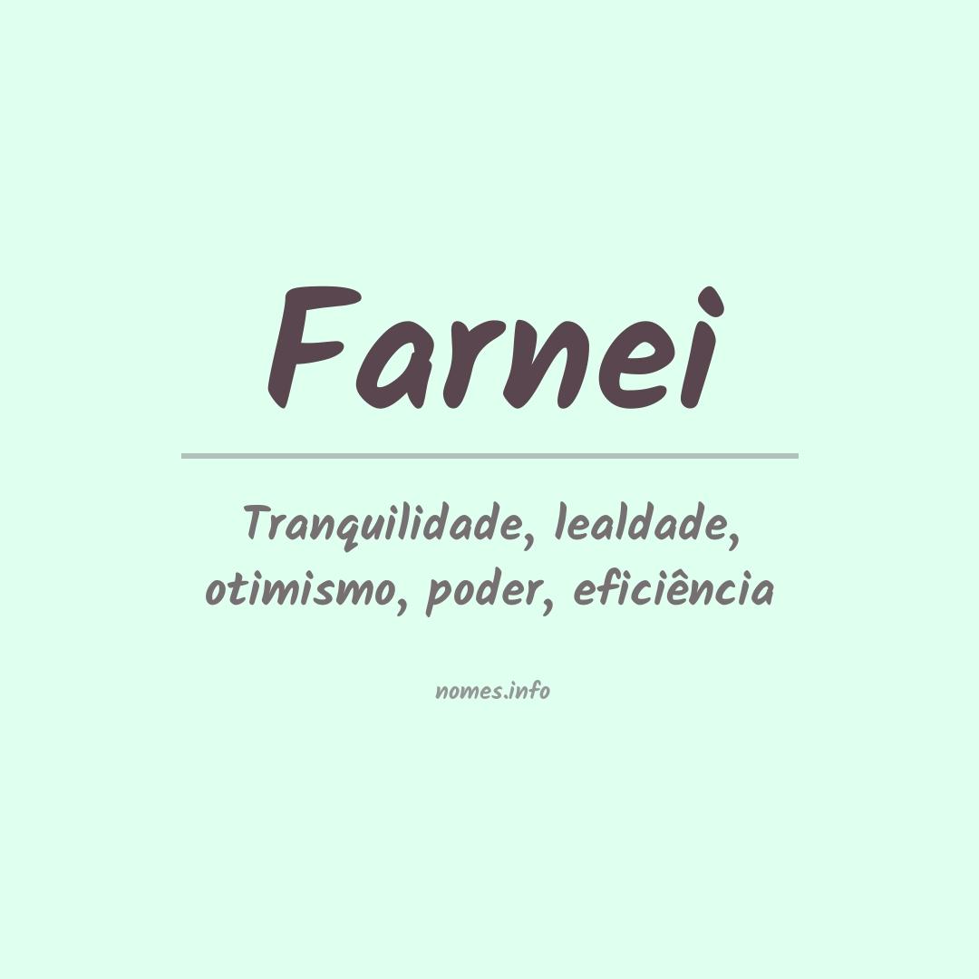 Significado do nome Farnei