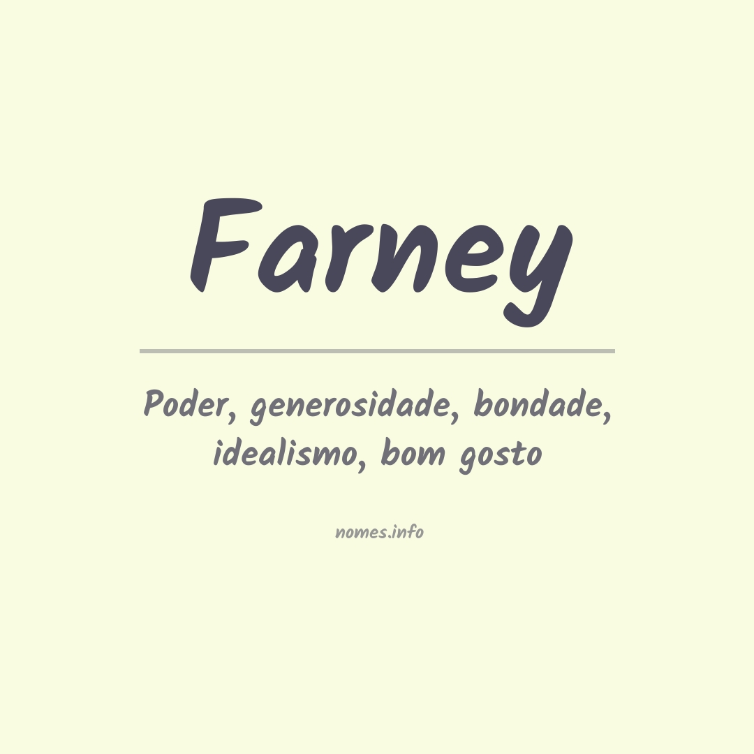 Significado do nome Farney
