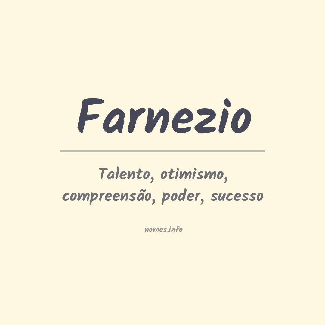 Significado do nome Farnezio