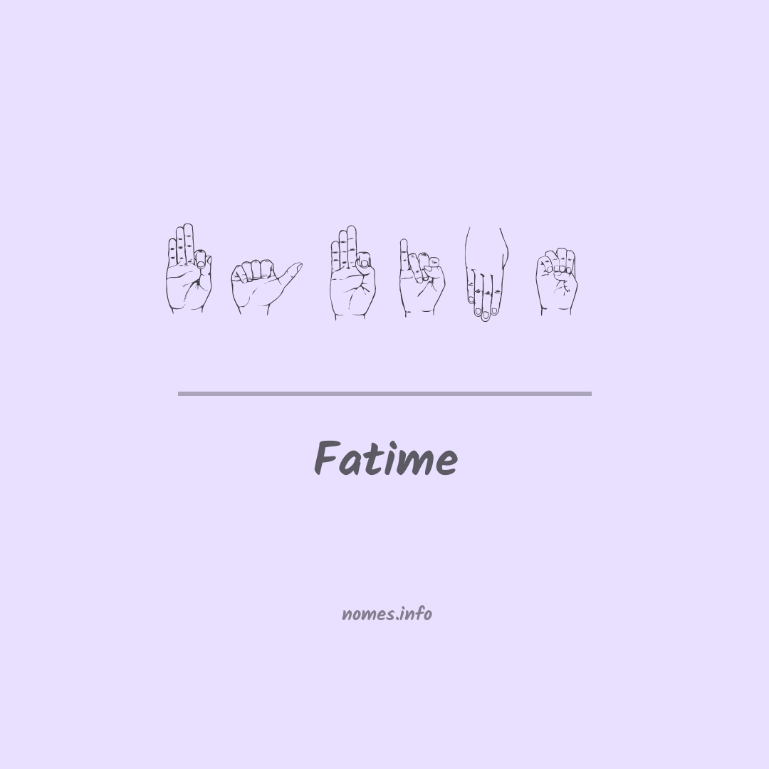 Fatime em Libras