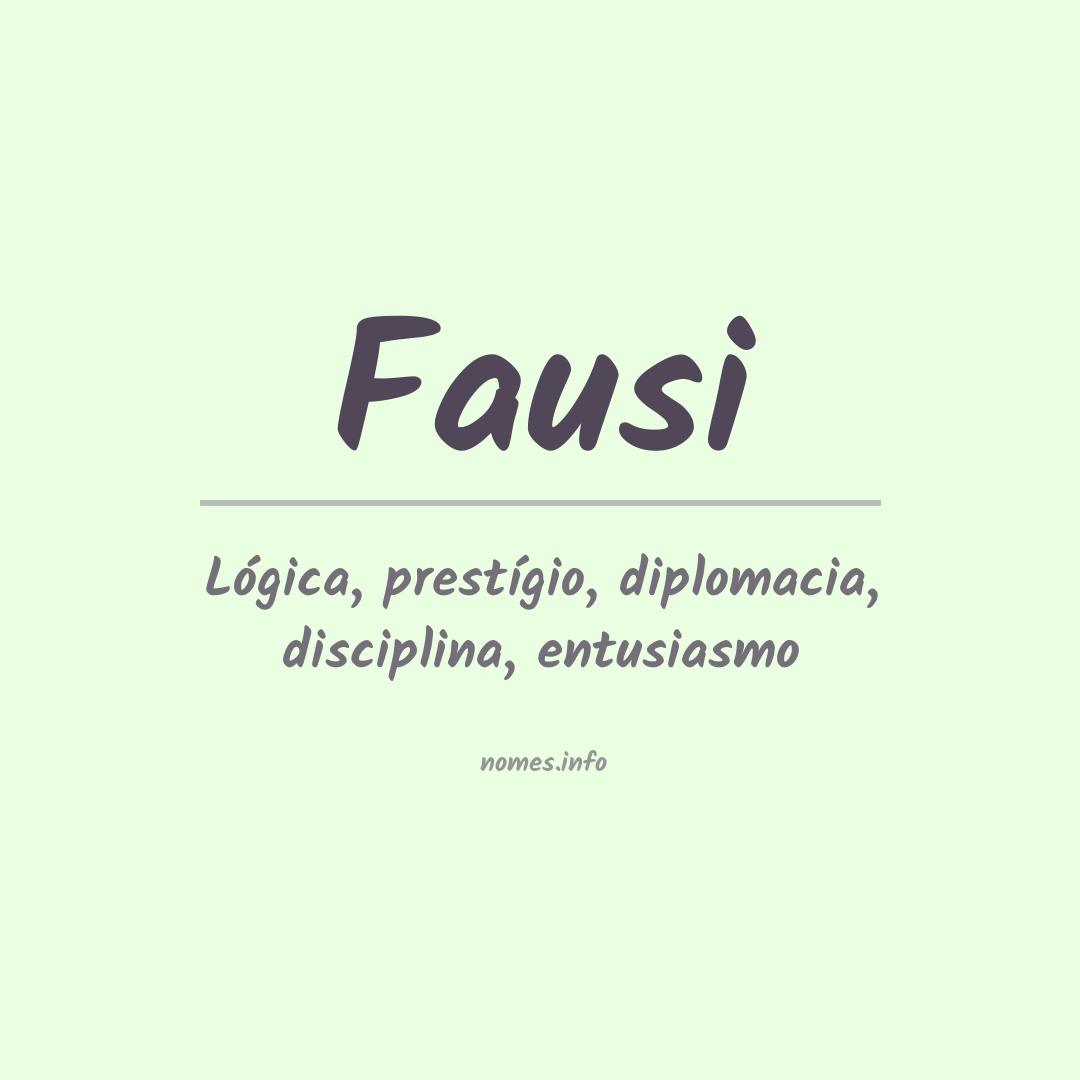 Significado do nome Fausi