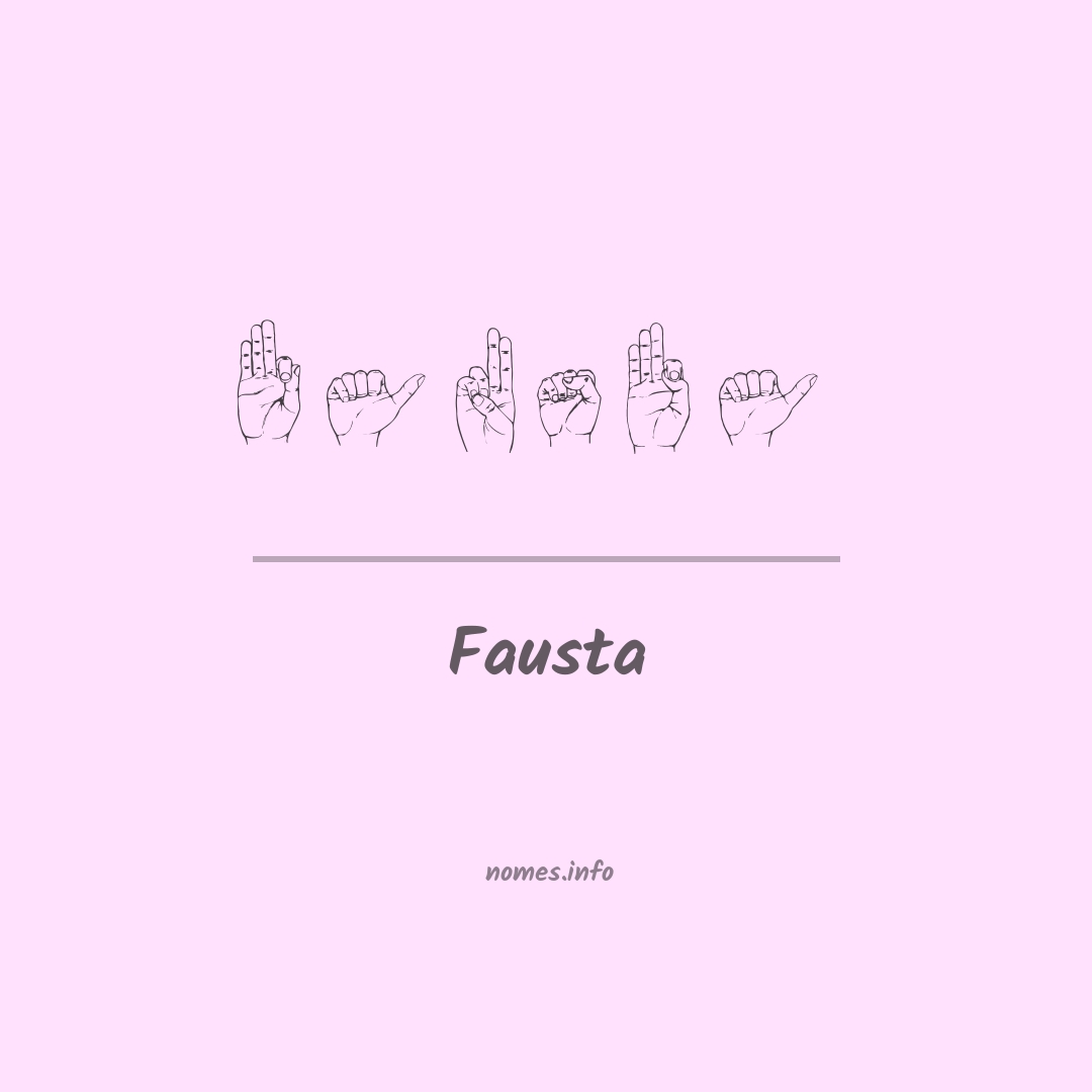 Fausta em Libras Fausta em Libras