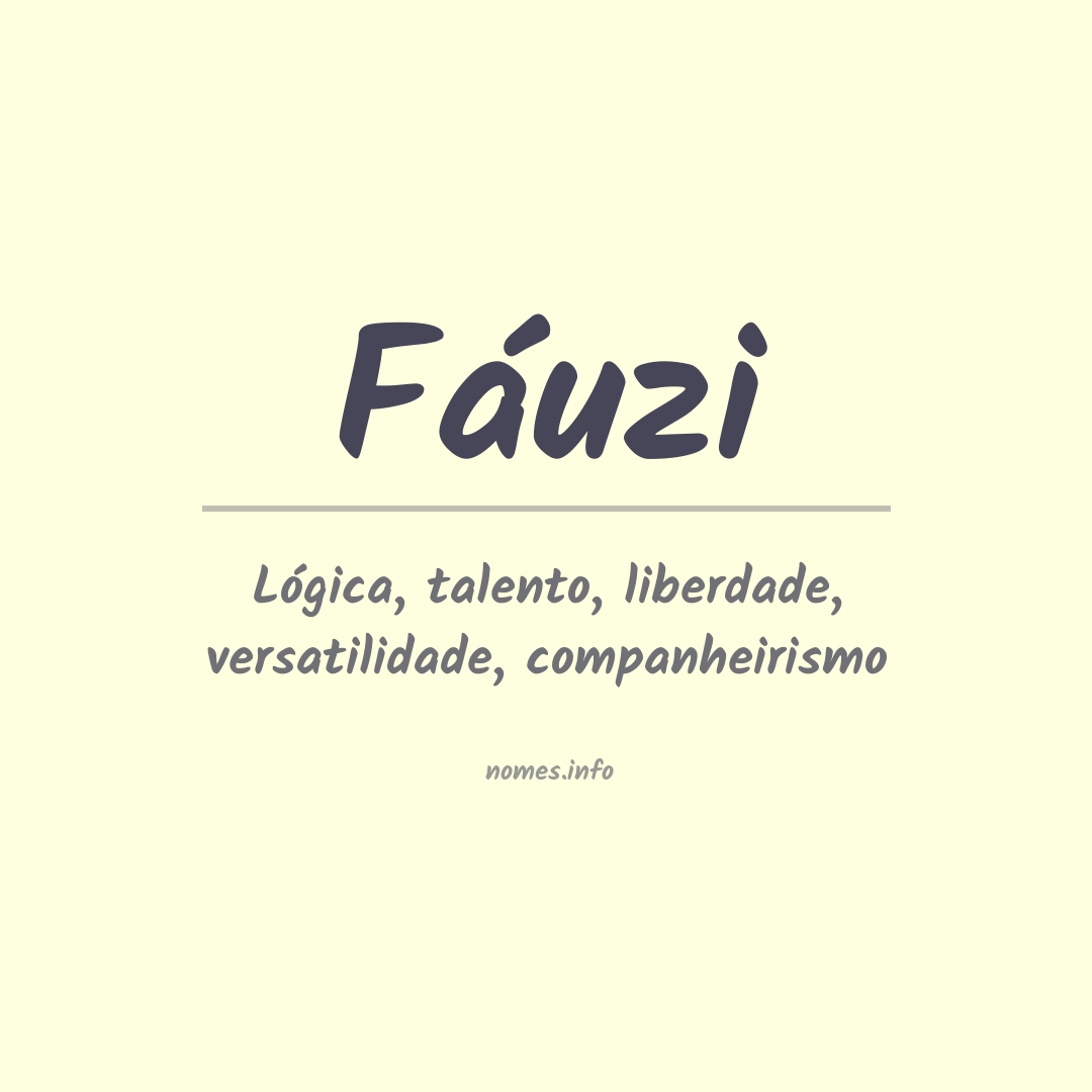 Significado do nome Fáuzi