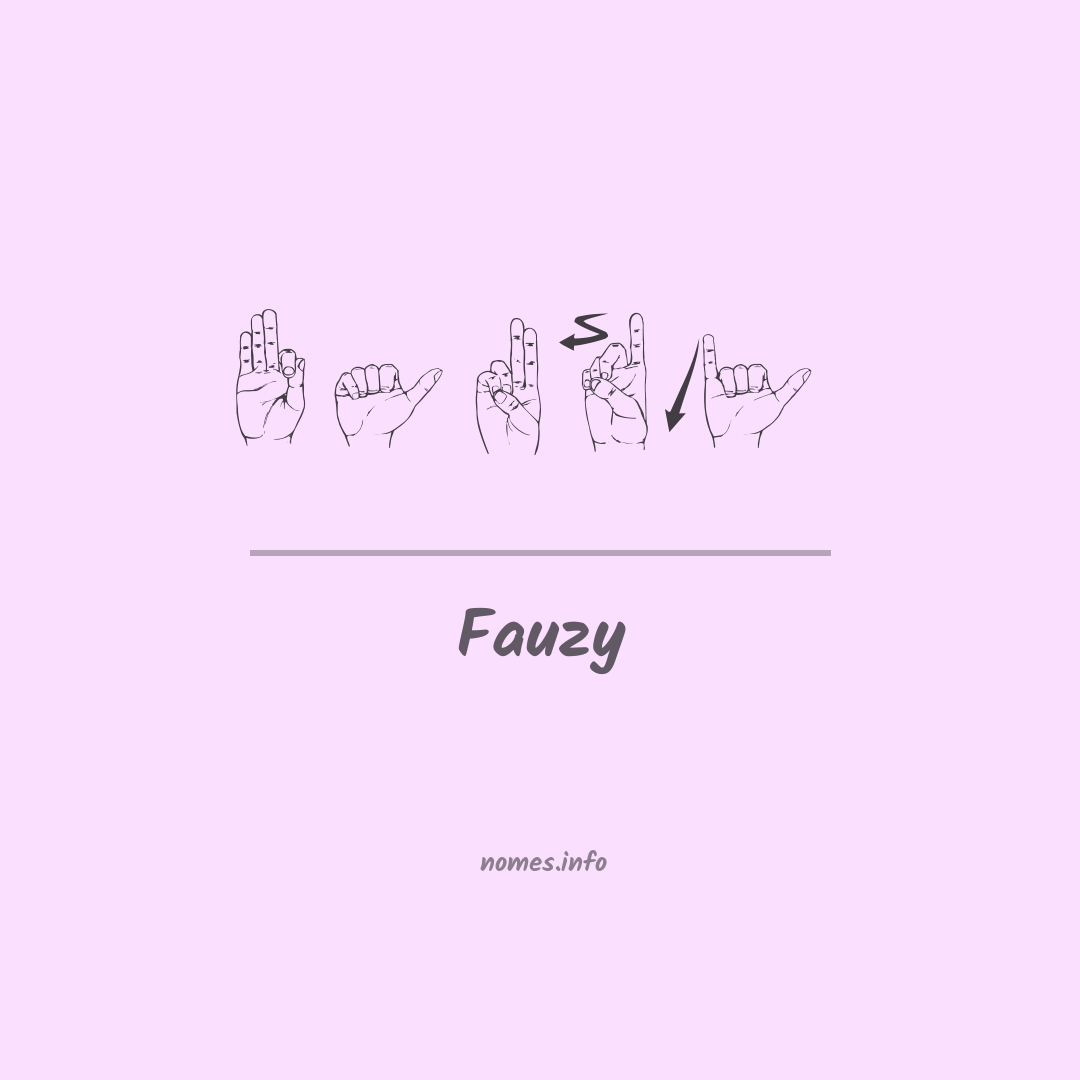 Fauzy em Libras