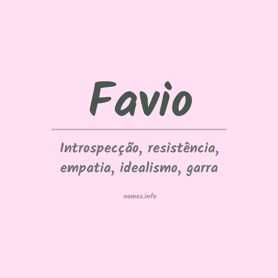 Significado do nome Favio