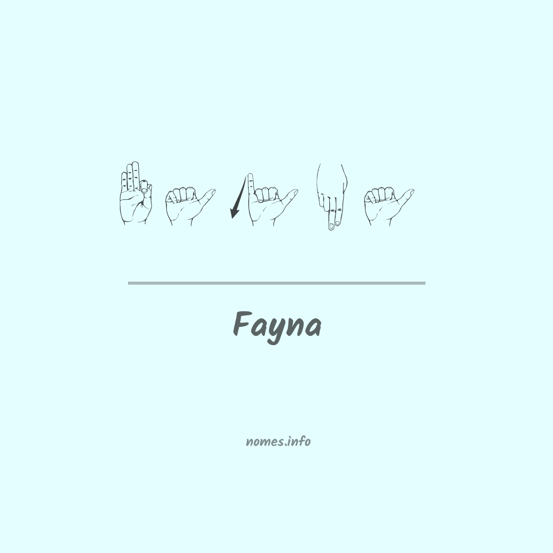 Fayna em Libras