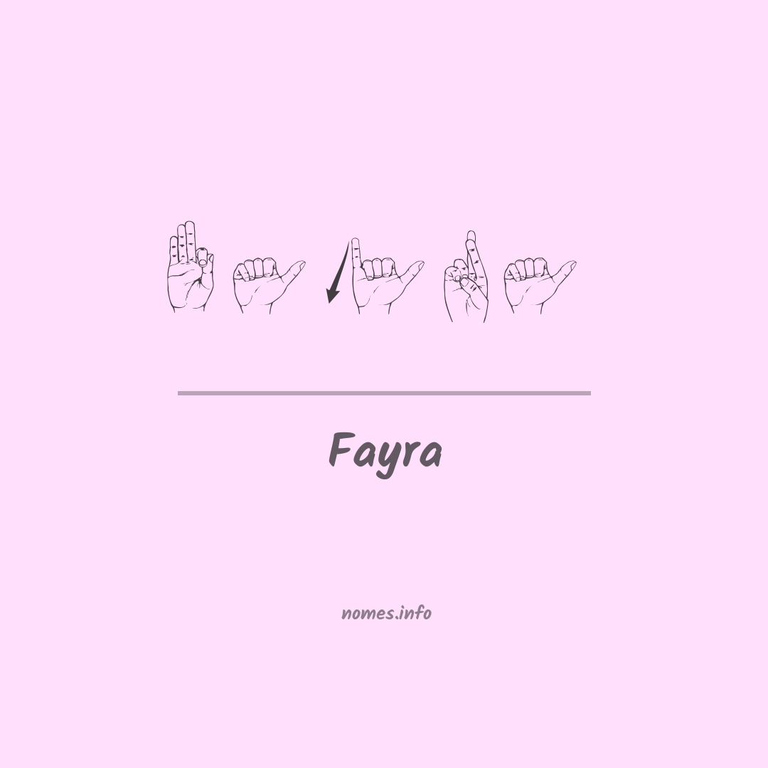 Fayra em Libras