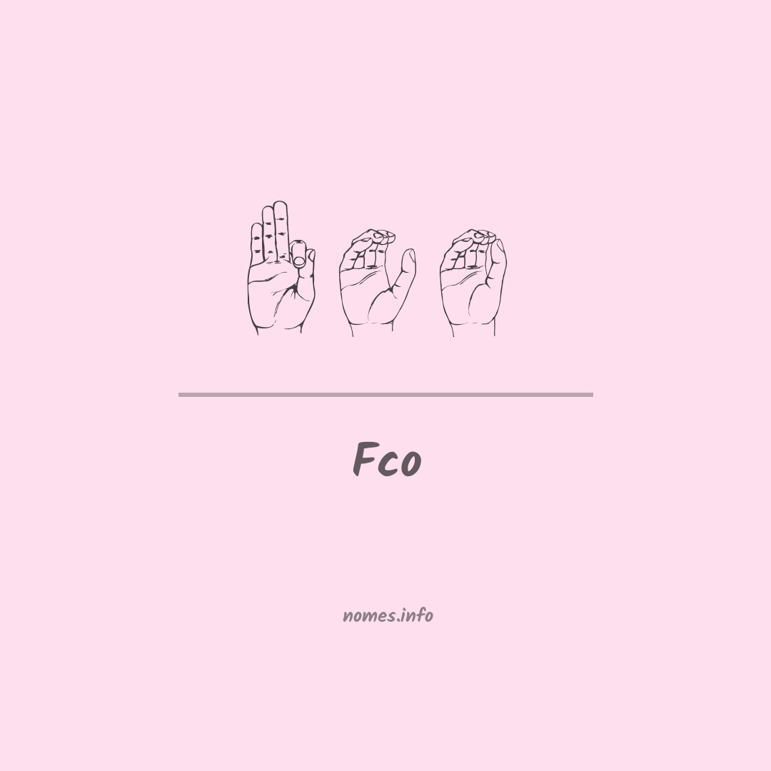 Fco em Libras