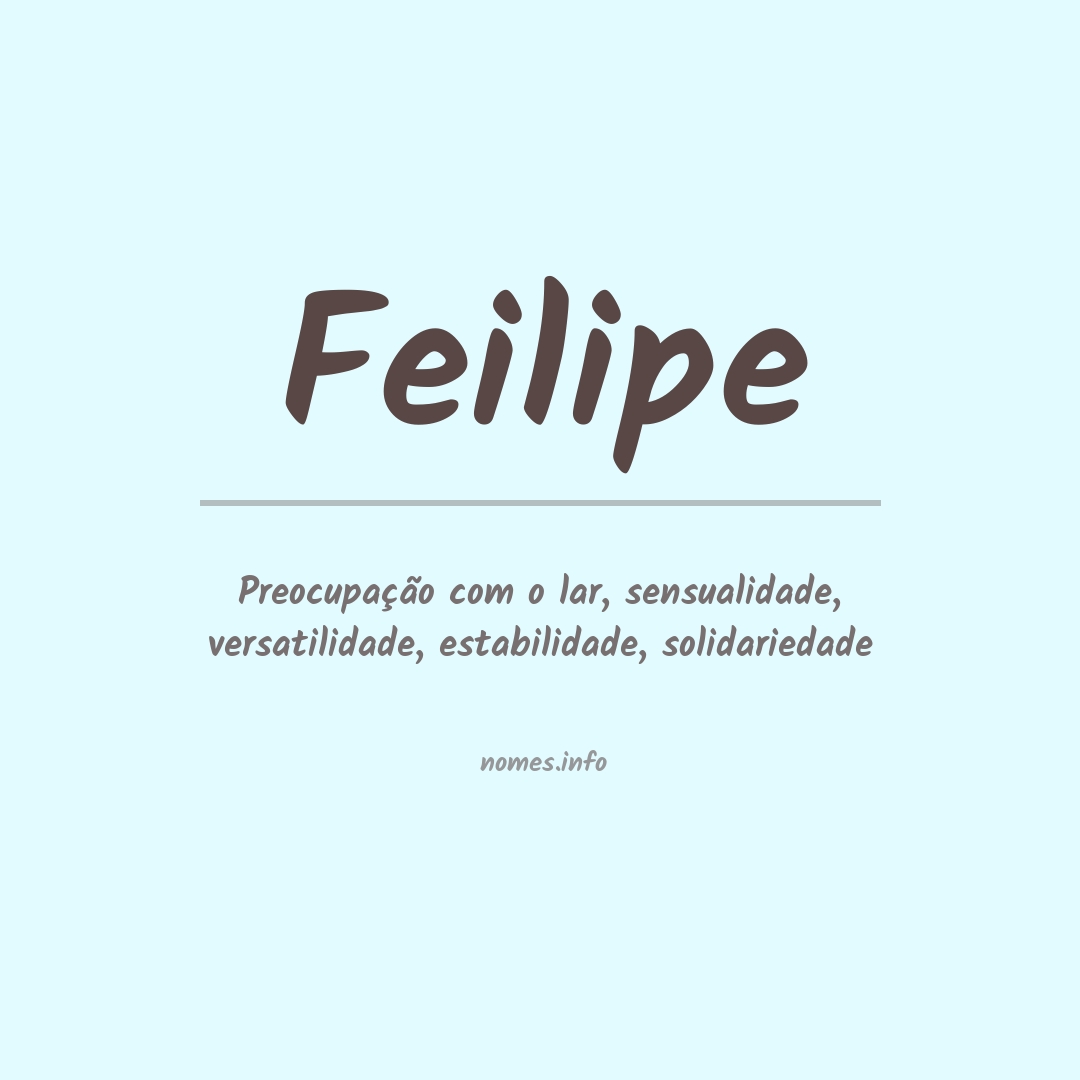 Significado do nome Feilipe