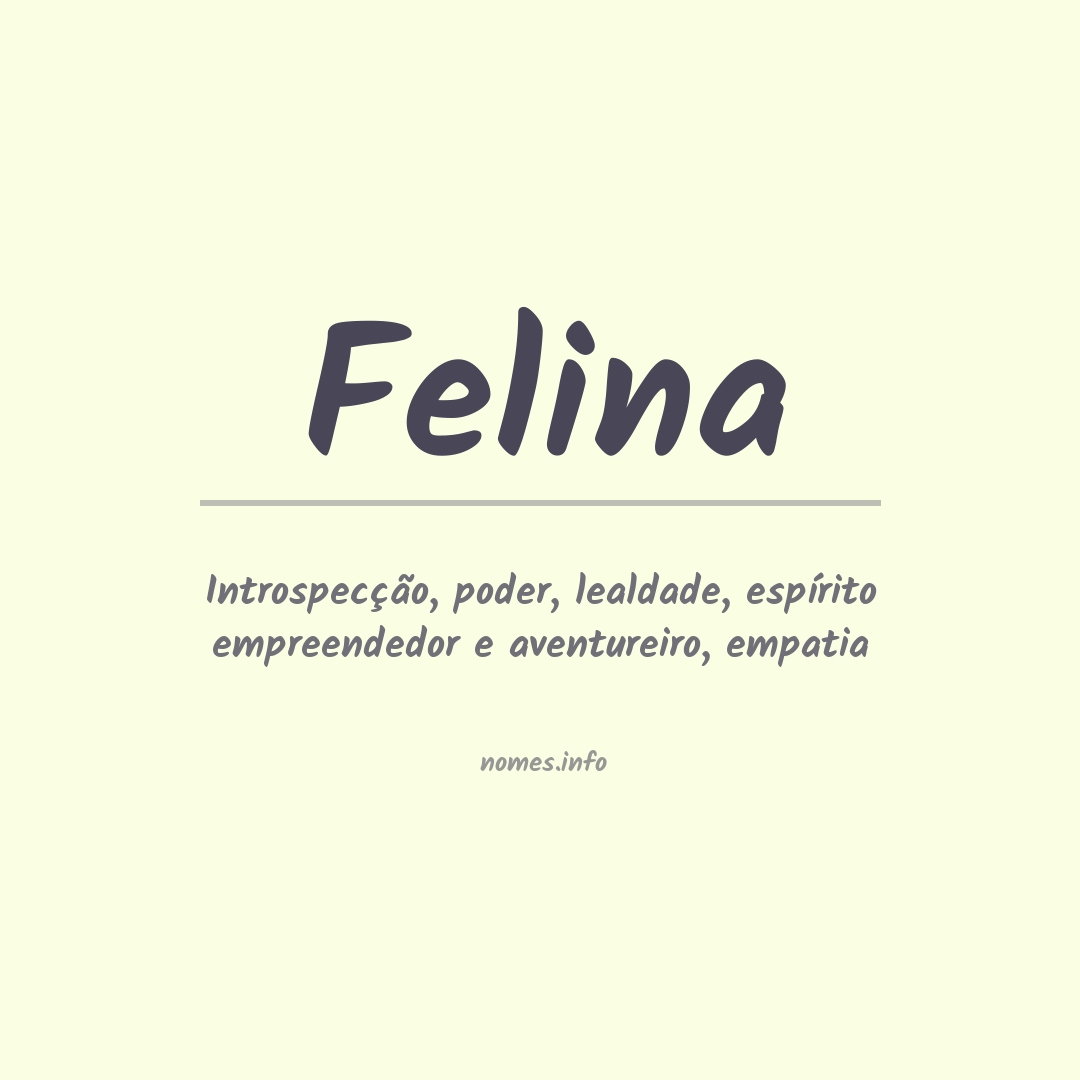 Significado do nome Felina