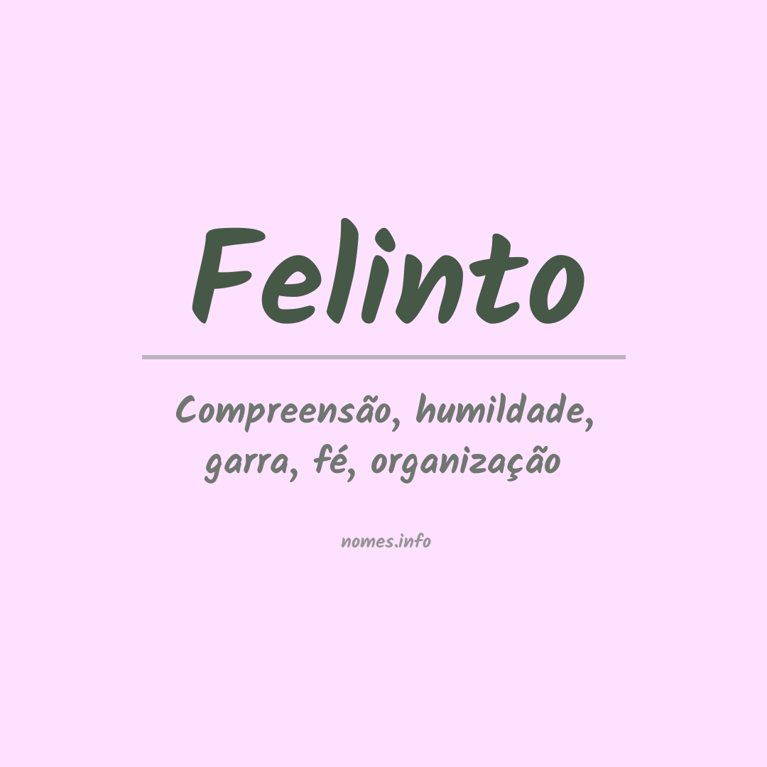 Significado do nome Felinto
