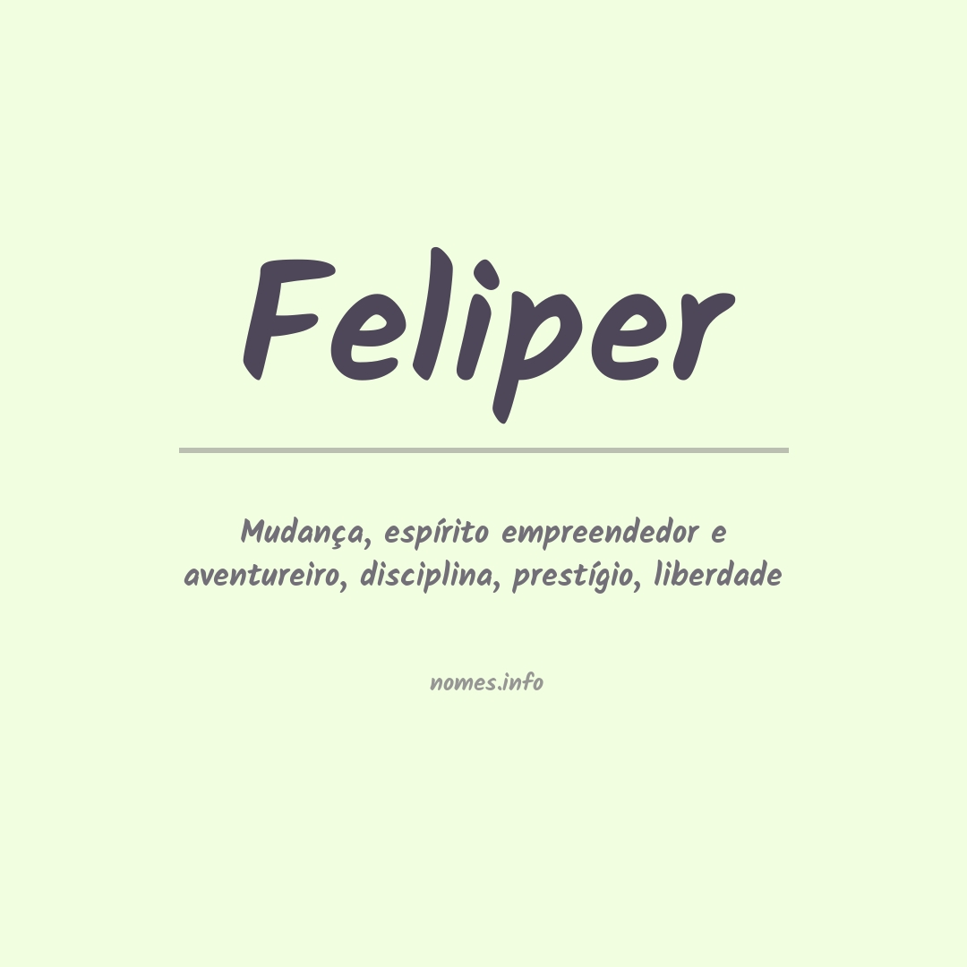 Significado do nome Feliper
