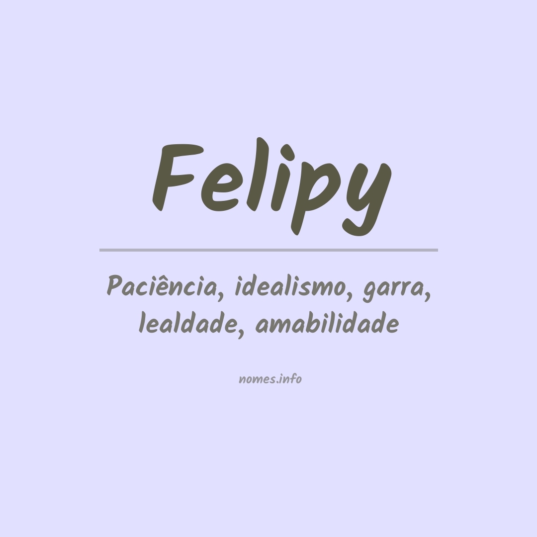 Significado do nome Felipy