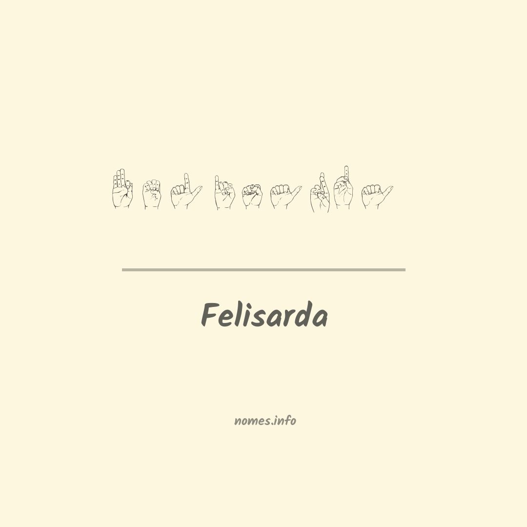 Felisarda em Libras