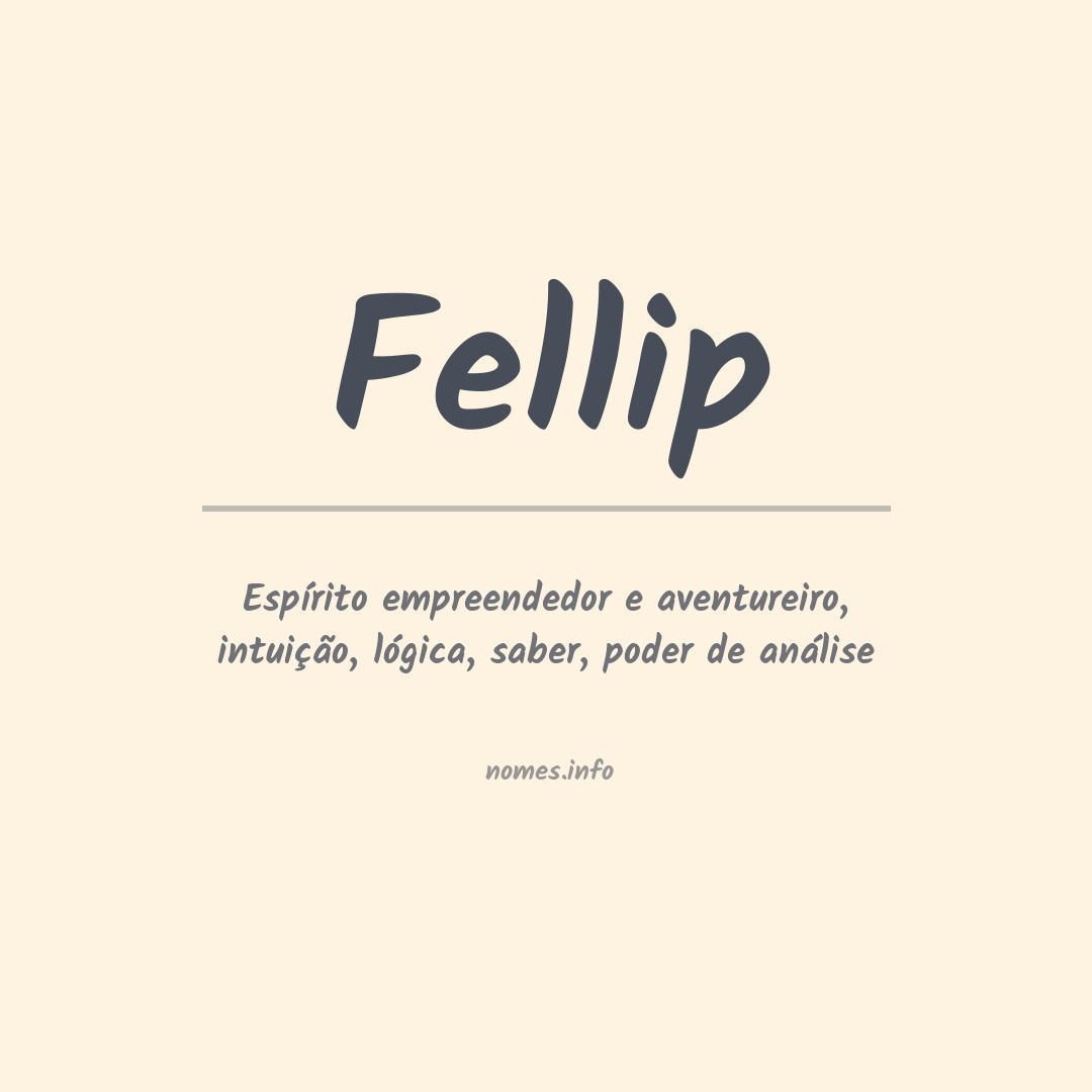 Significado do nome Fellip