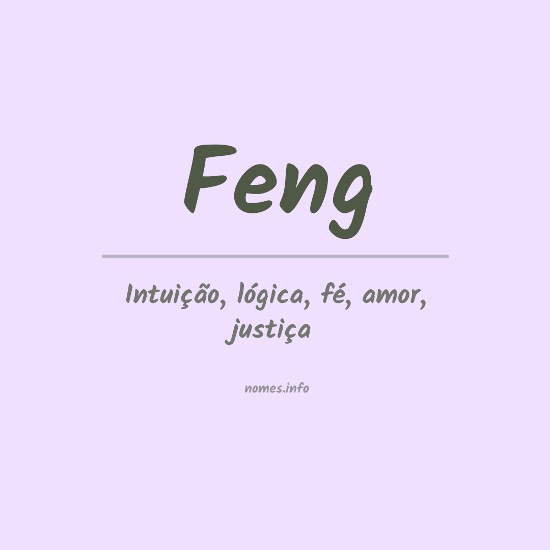 Significado do nome Feng