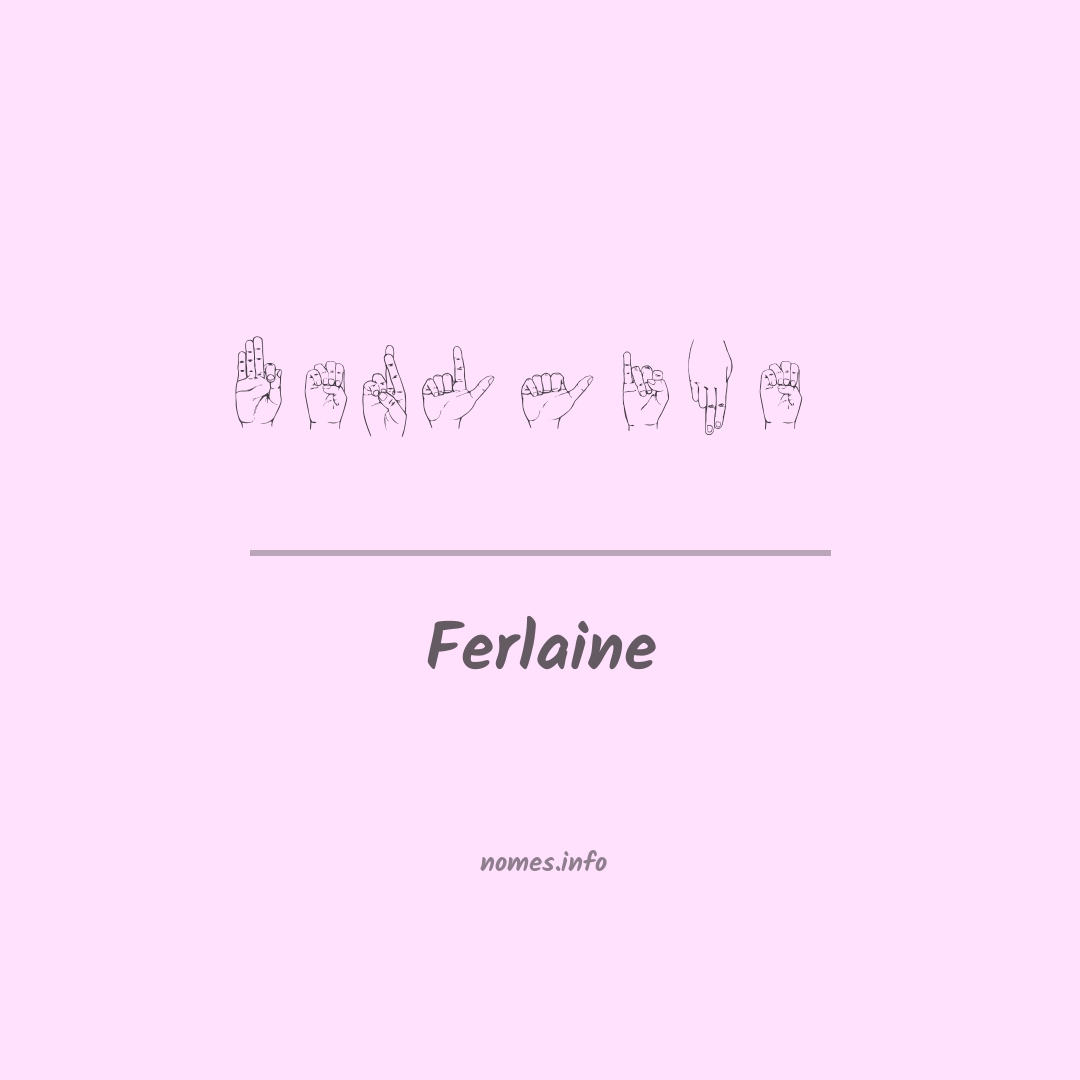 Ferlaine em Libras