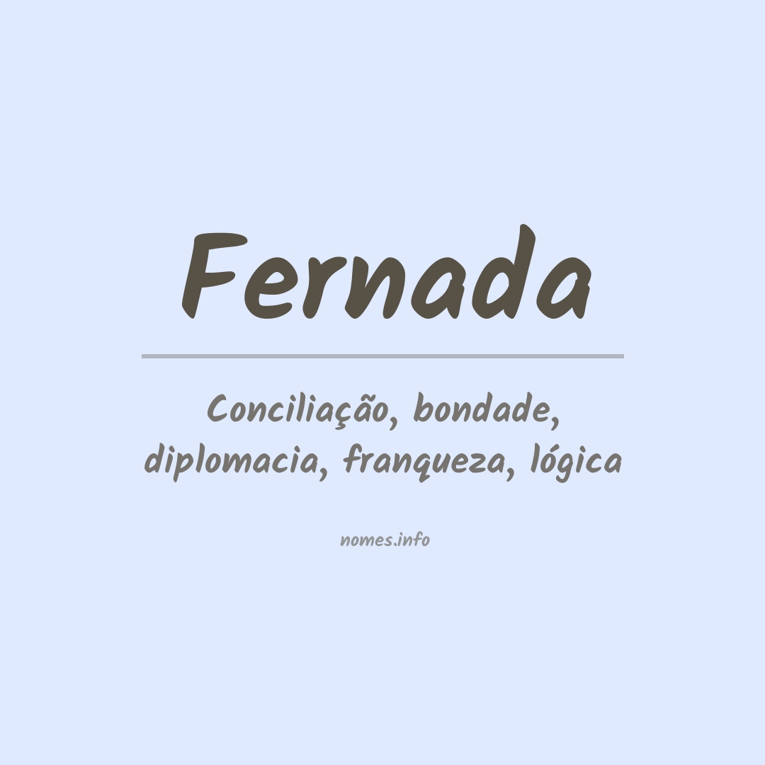 Significado do nome Fernada