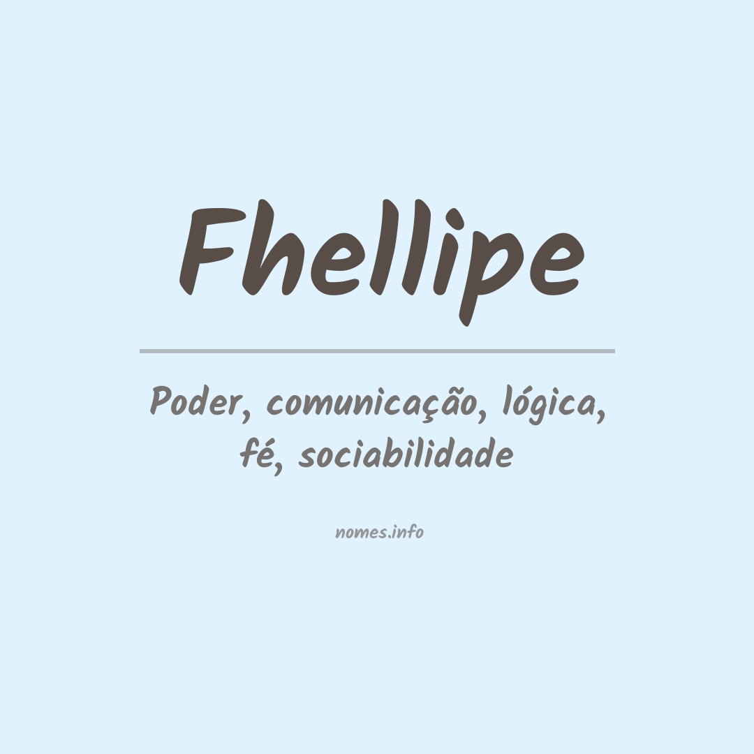 Significado do nome Fhellipe