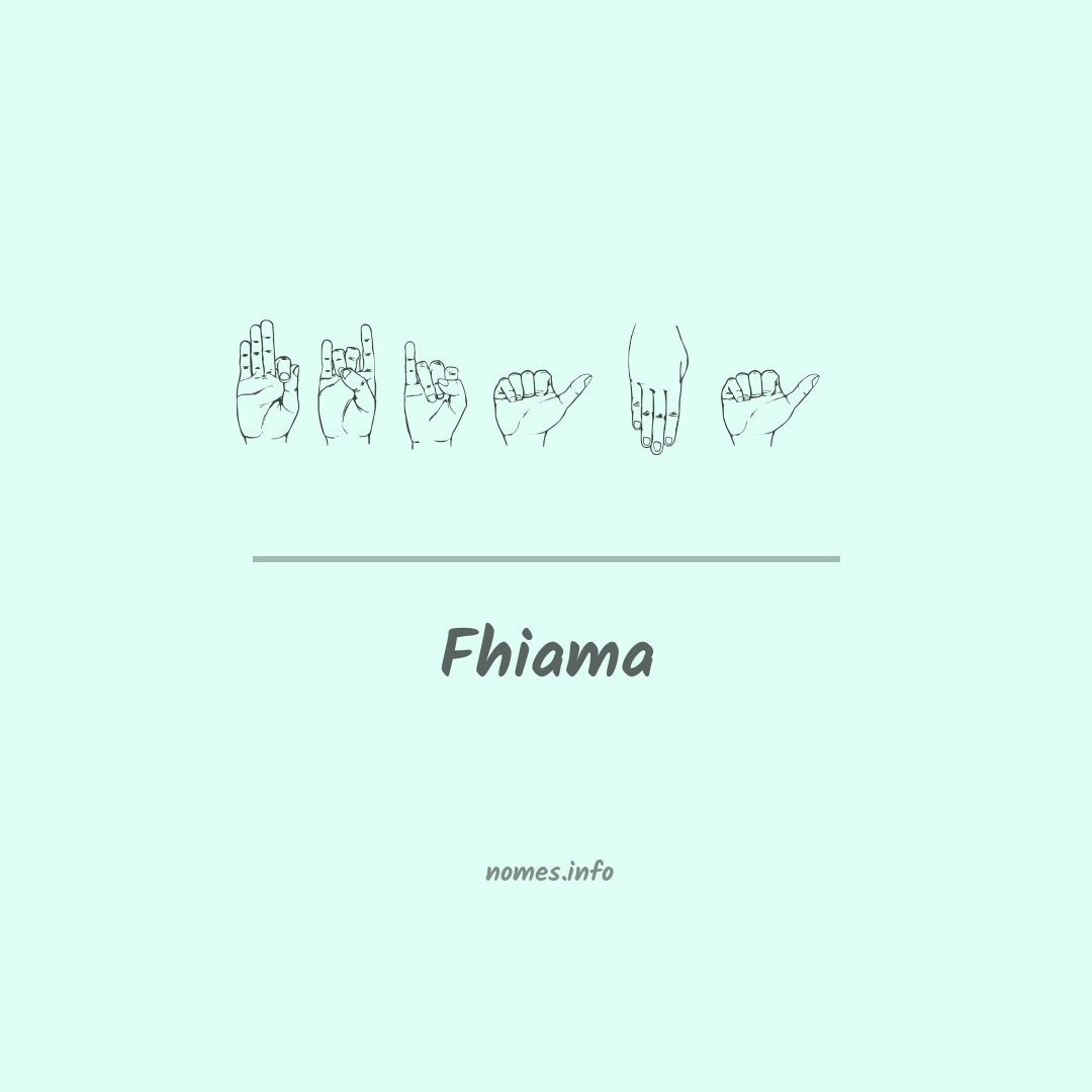 Fhiama em Libras