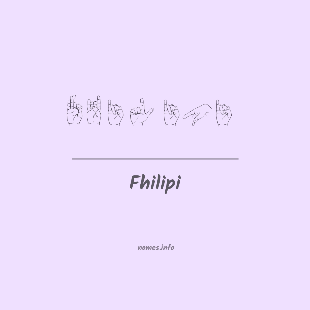 Fhilipi em Libras