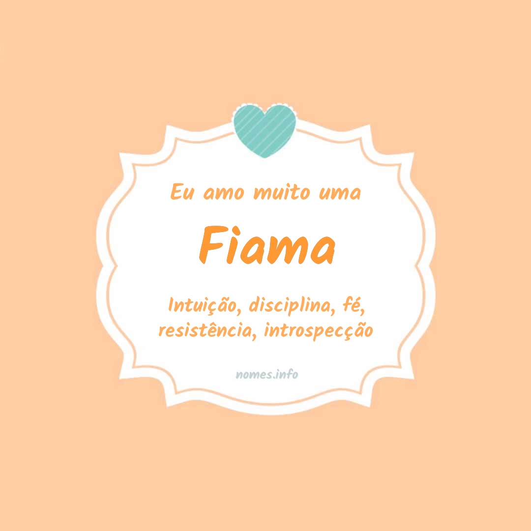 Eu amo muito Fiama