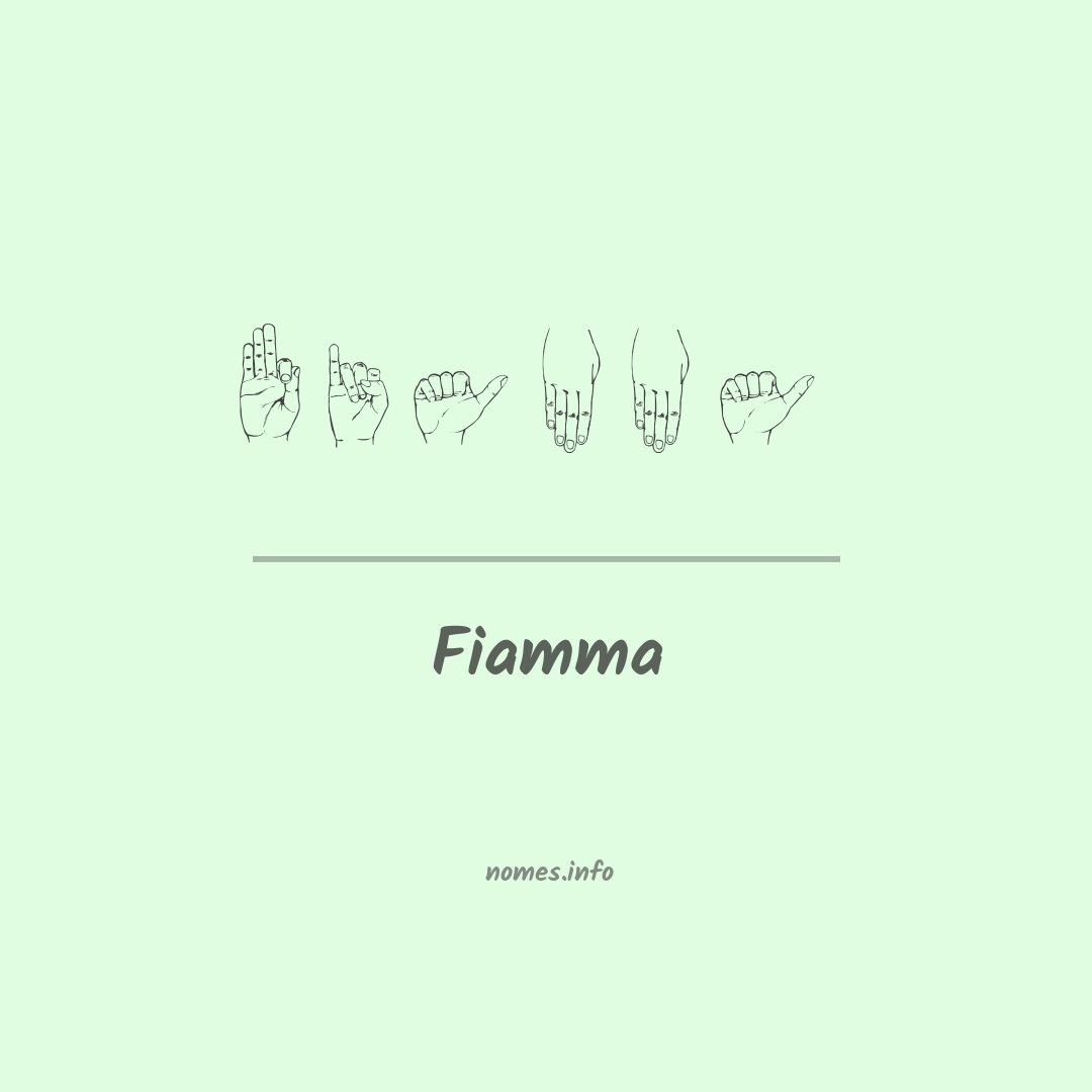Fiamma em Libras