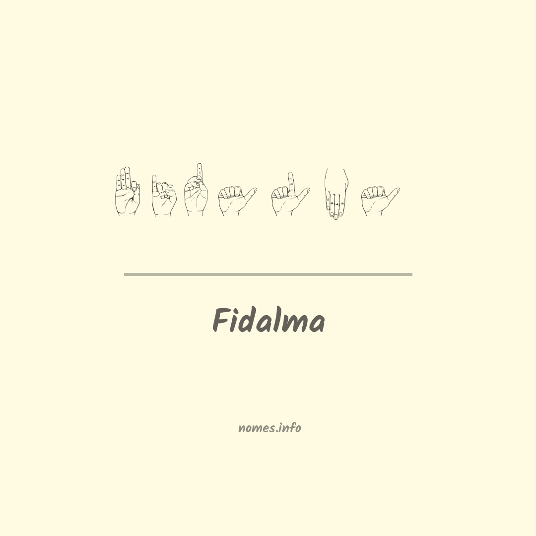 Fidalma em Libras