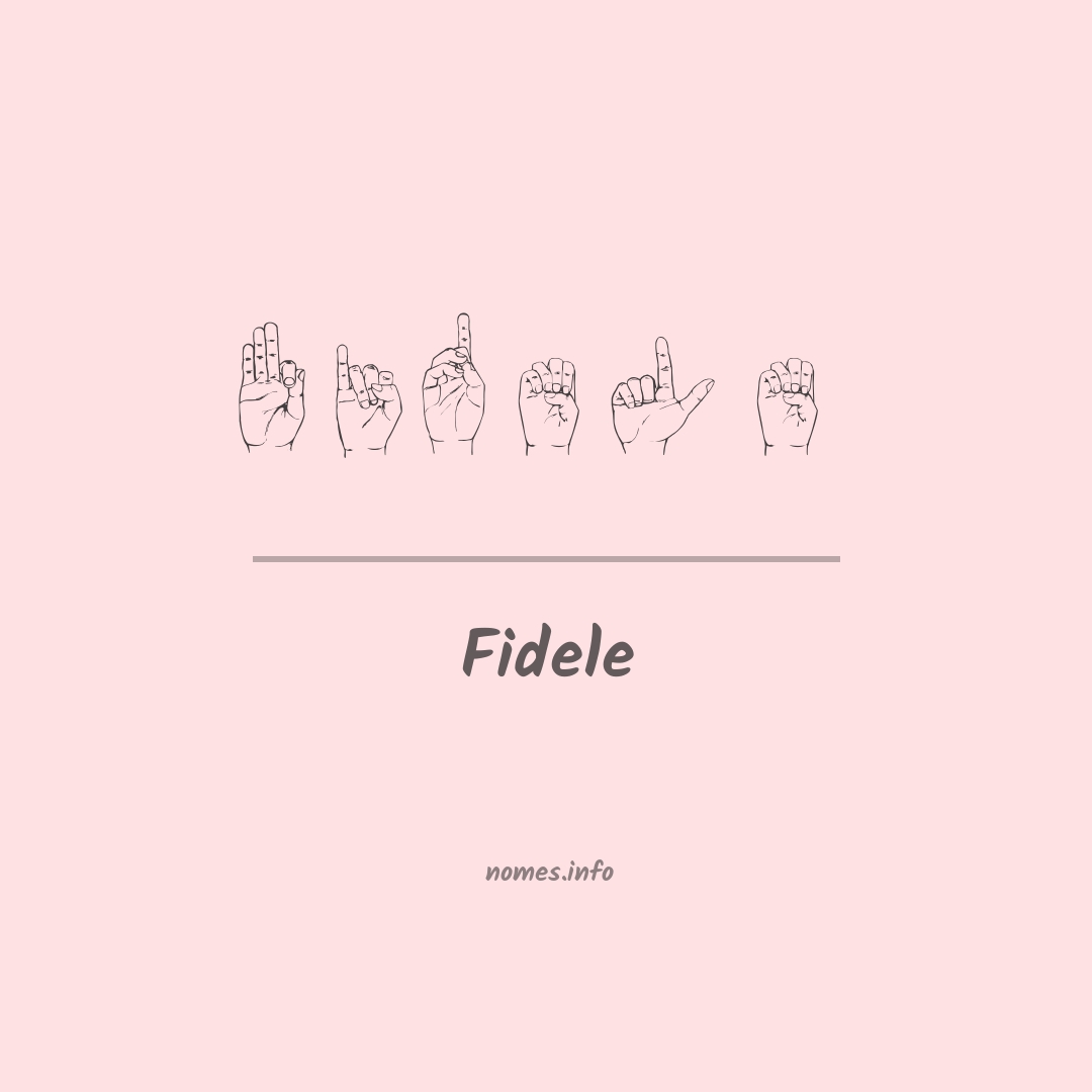 Fidele em Libras