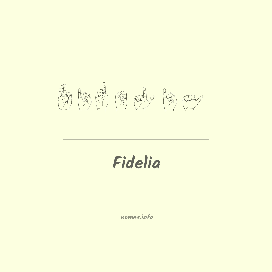 Fidelia em Libras