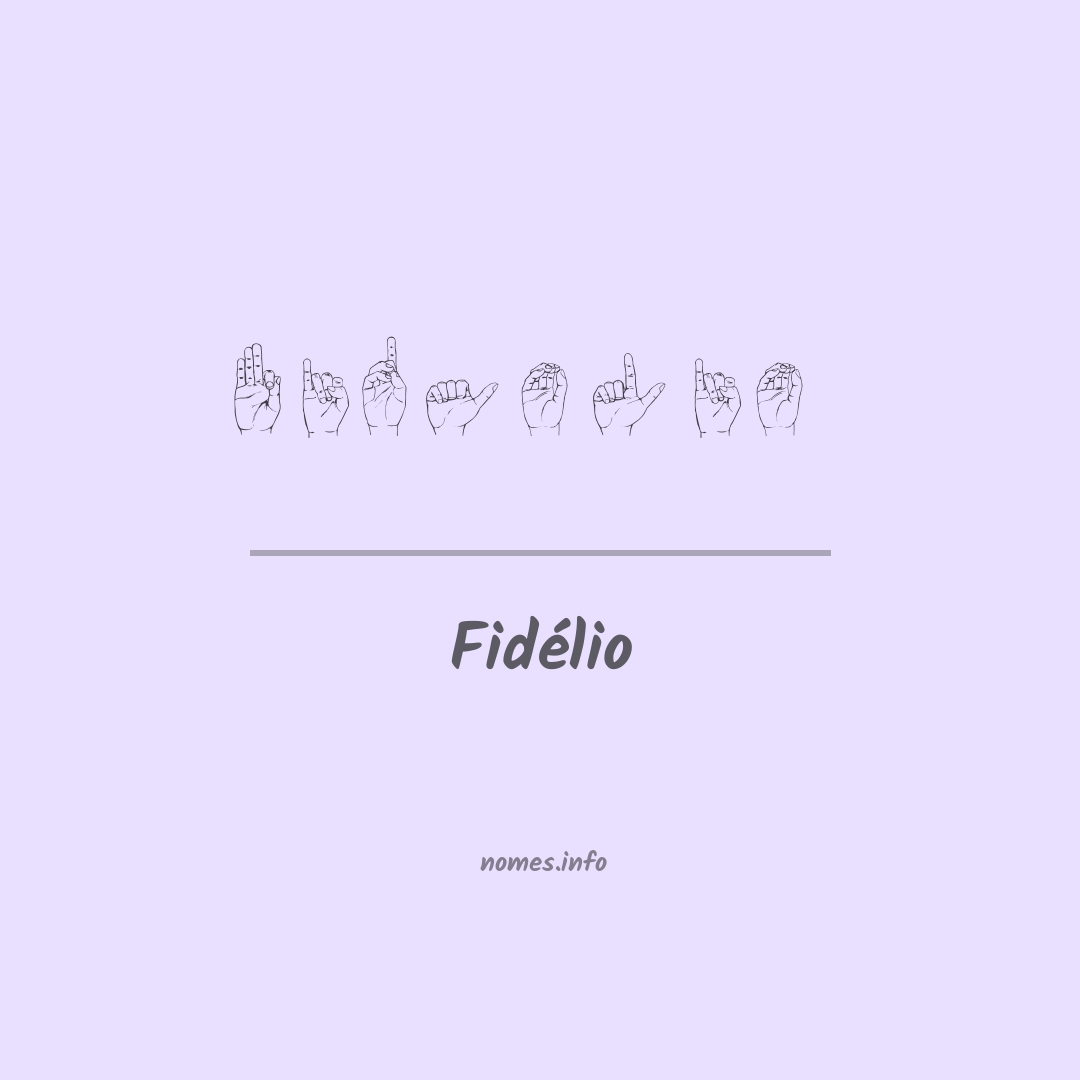 Fidélio em Libras