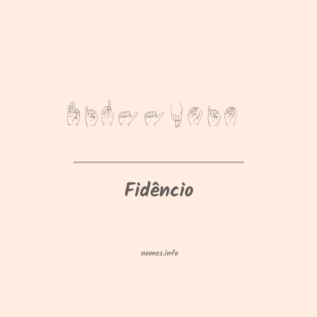 Fidêncio em Libras