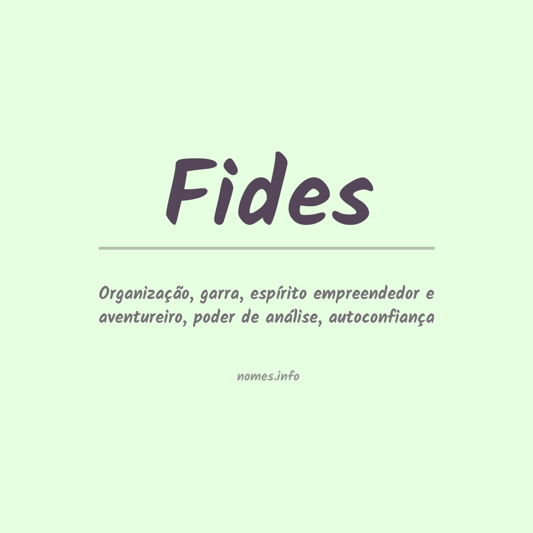 How to Pronounce Fides 