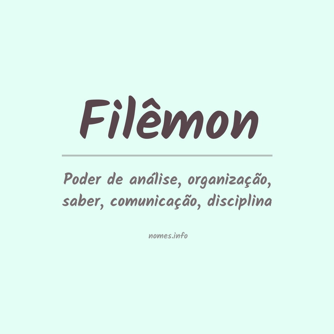 Significado do nome Filêmon