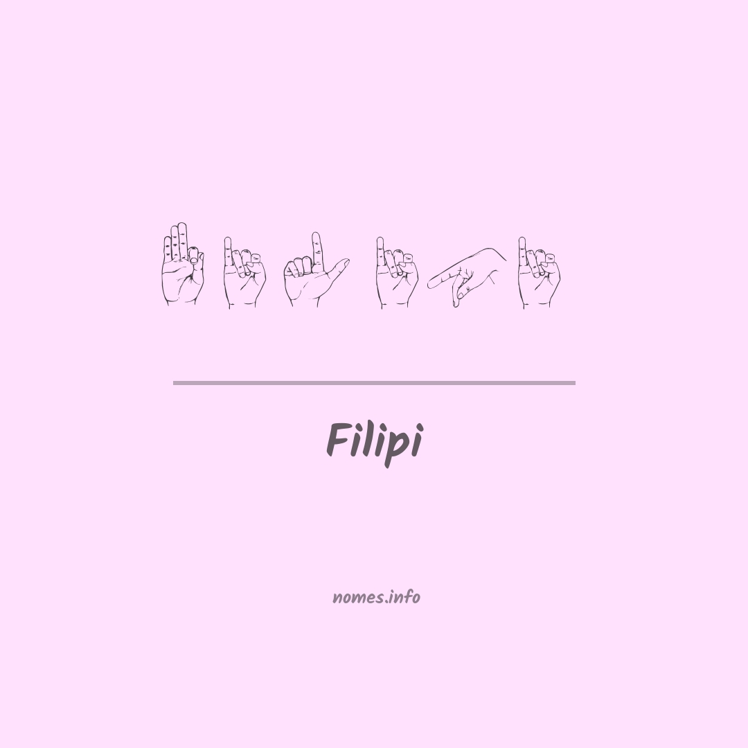 Filipi em Libras