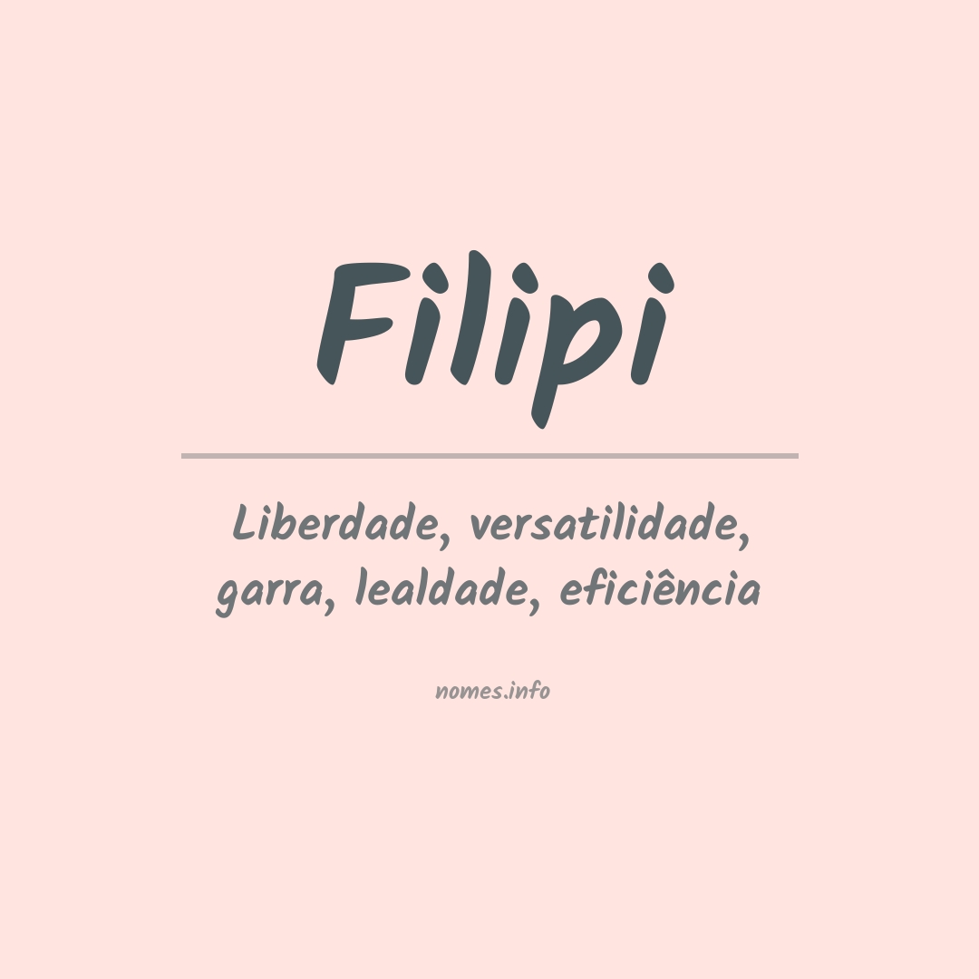 Significado do nome Filipi