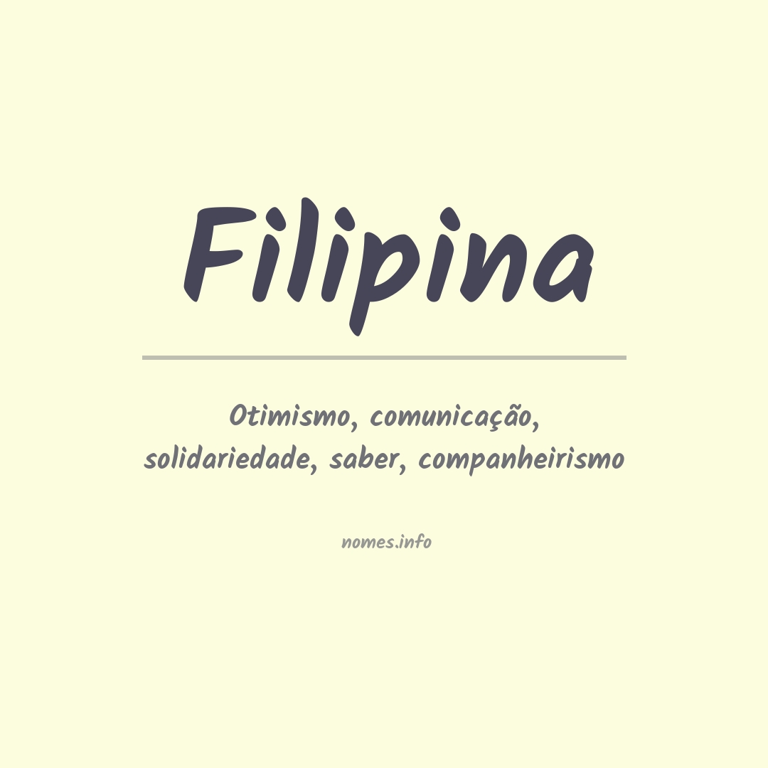 Significado do nome Filipina