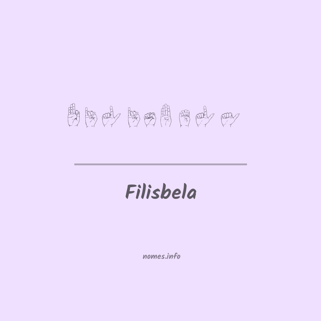 Filisbela em Libras