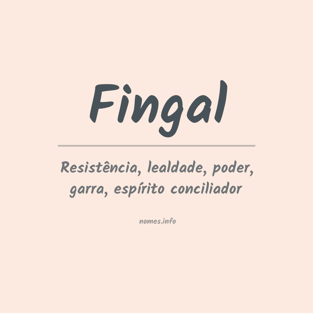 Significado do nome Fingal