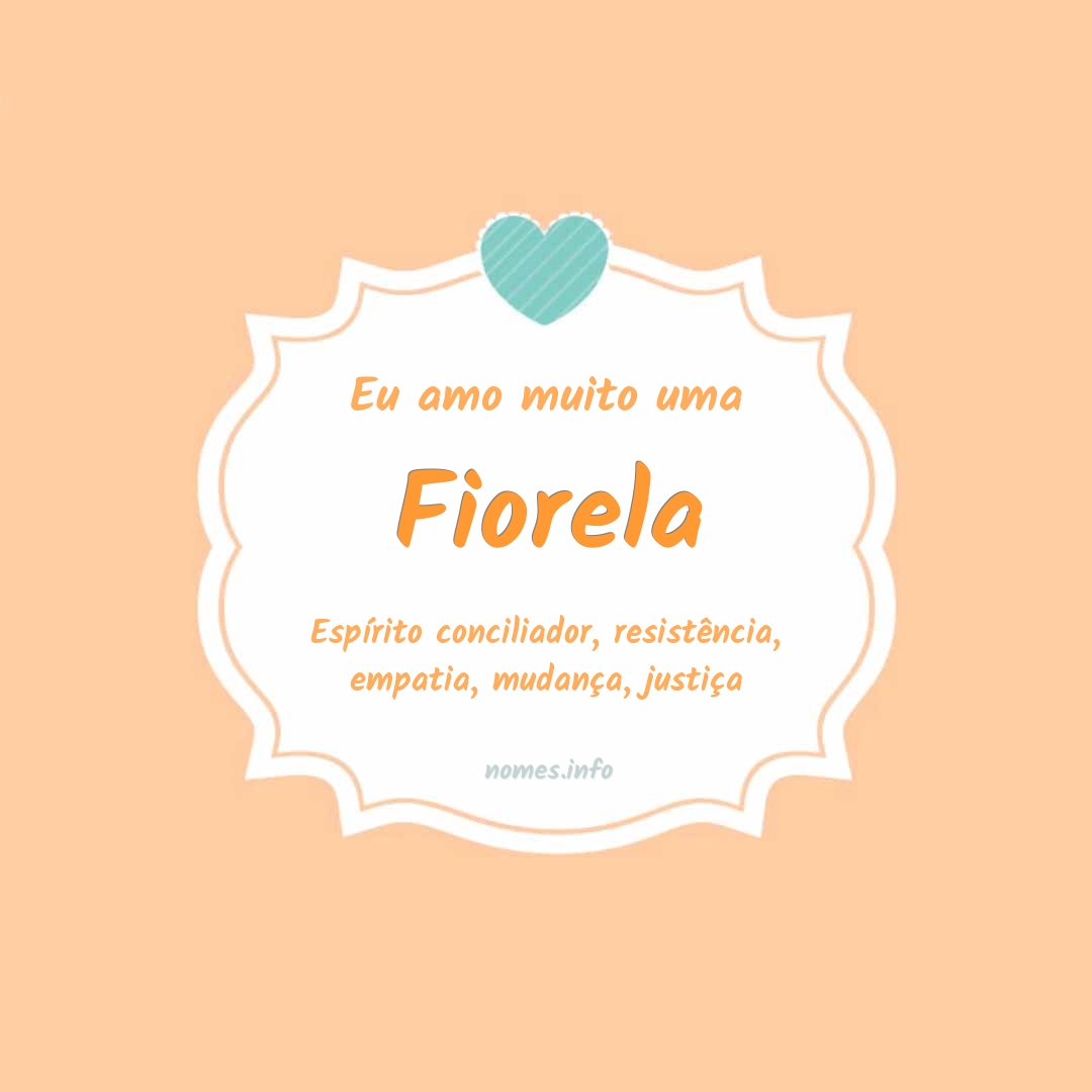 Eu amo muito Fiorela