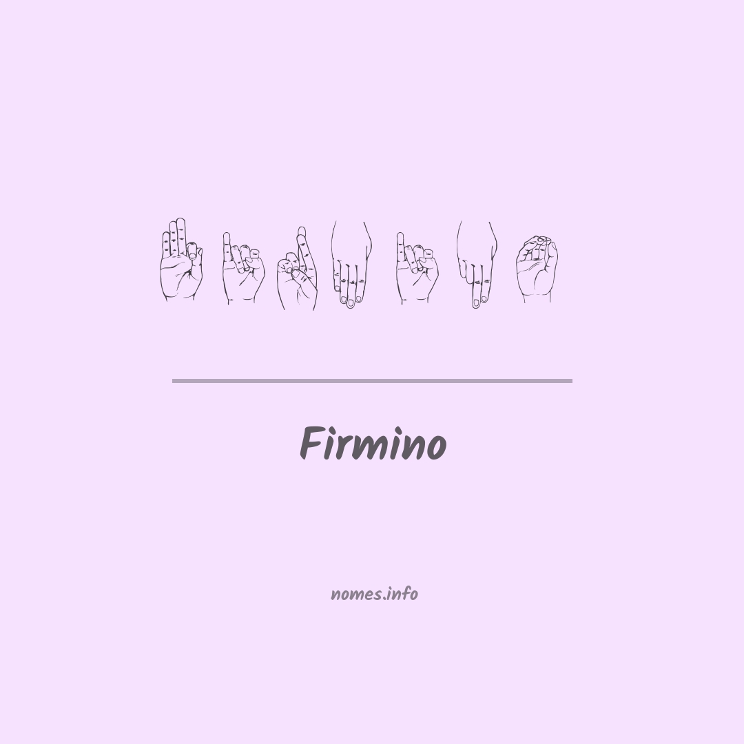 Firmino em Libras